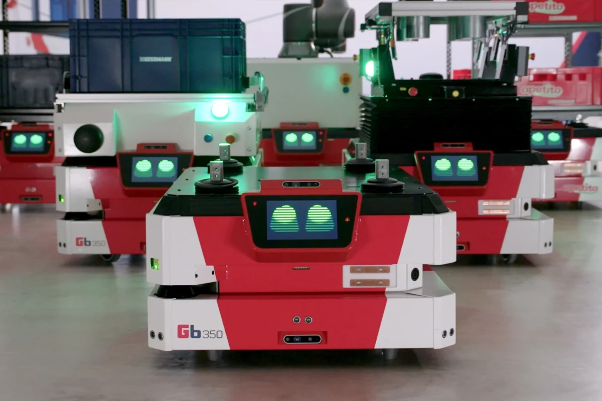 several Gessbot vehicles